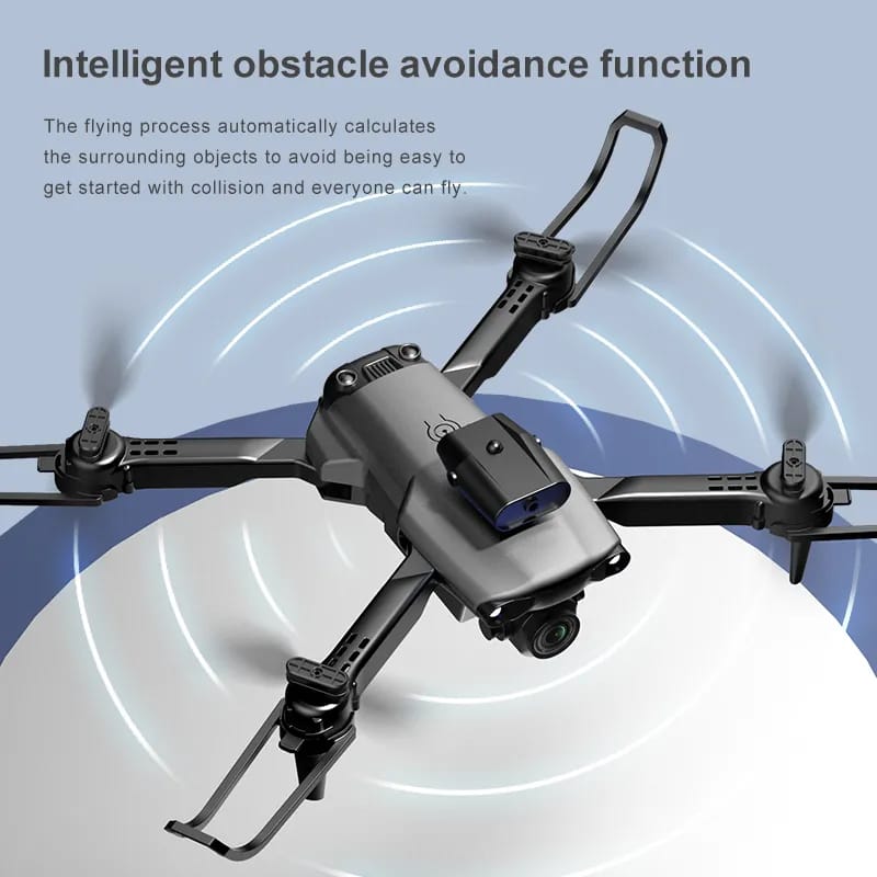 New professional UAV 809 4K HD camera WIFI FPV optical flow 360 ° obstacle avoidance foldable four-axis aircraft camera-free toy