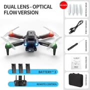 Professional mini LED light drone 4K WIFI HD ESC camera Fpv with optical flow obstacle avoidance folding quadcopter toy gift