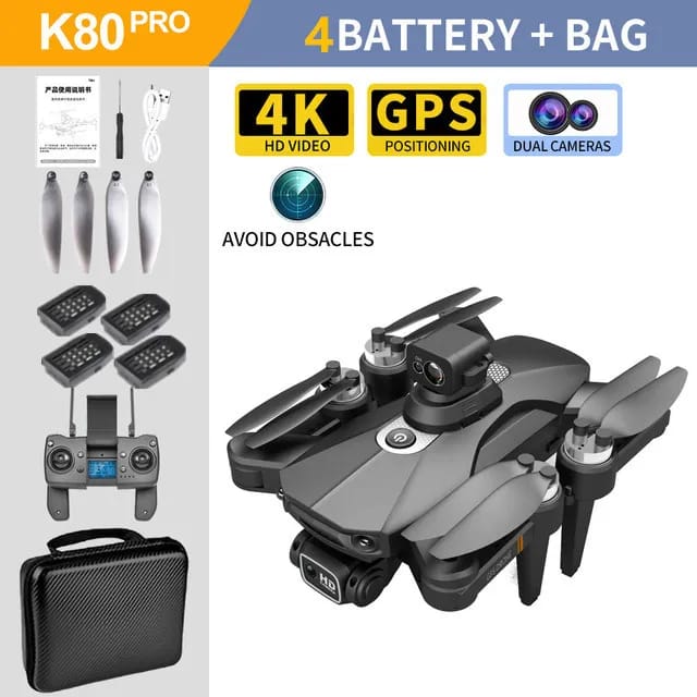 New K80 PRO Drone GPS 5G 4K HD Camera Professional Aerial Photography Brushless Motor Foldable Quadcopter Distance 1200M