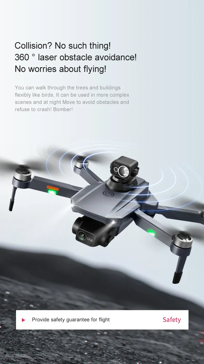 RG101 Pro GPS Drone 8K With 2-axis Gimbal HD Dual Camera 5G WIFI 360° Obstacle Avoidance Brushless Foldable Quadcopter Dron