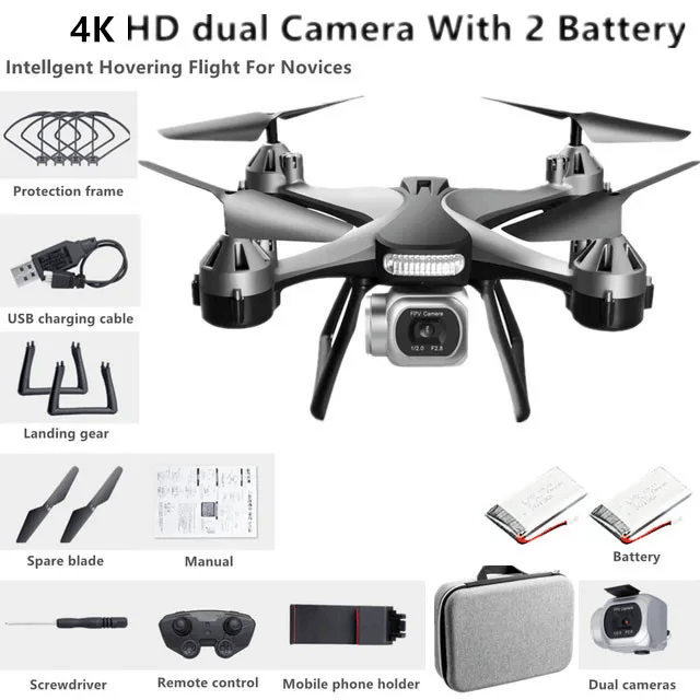 New JC801 Drone 4k Professional WiFi Fpv HD wide-angle camera RC Aerial Photography quadcopter helicopter Camera-free toy gift