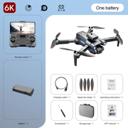 4K drone professional HD6K ESC camera WIFI FPV optical flow positioning obstacle avoidance four-axis foldable RC helicopter toys