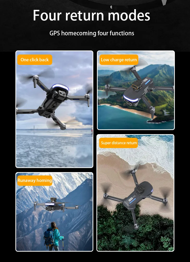 Mini Pro Drone P14 4K ESC HD Camera 360° Obstacle Avoidance optical flow aerial photography Foldable quadcopter Childrens toys