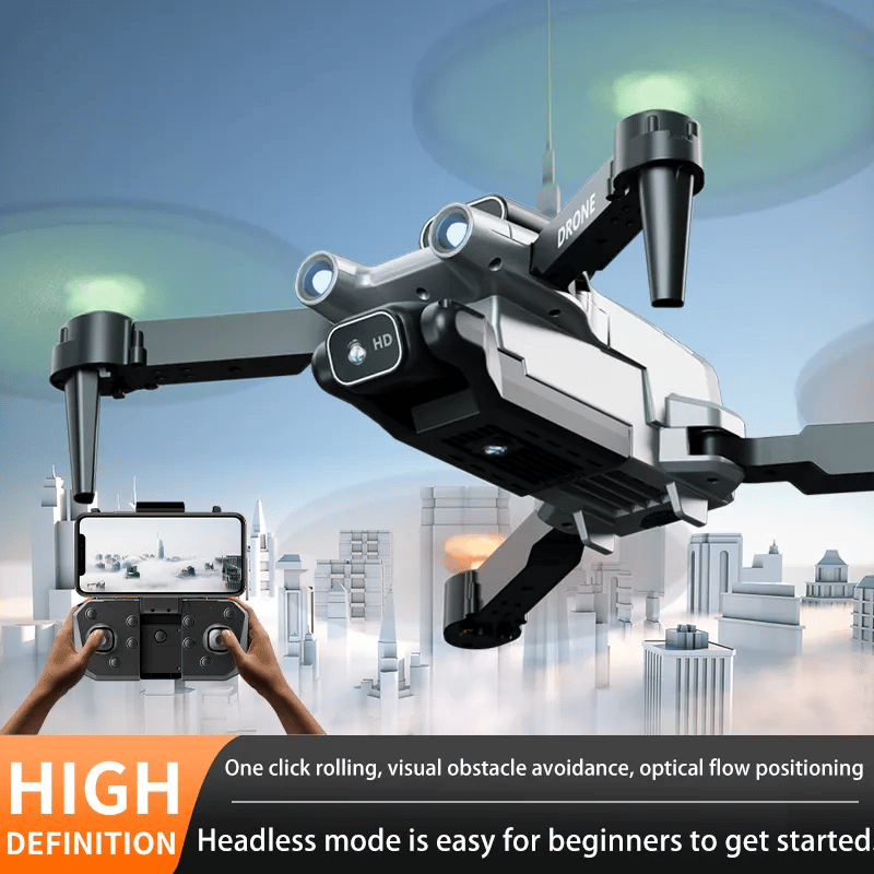 Professional mini LED light drone 4K WIFI HD ESC camera Fpv with optical flow obstacle avoidance folding quadcopter toy gift