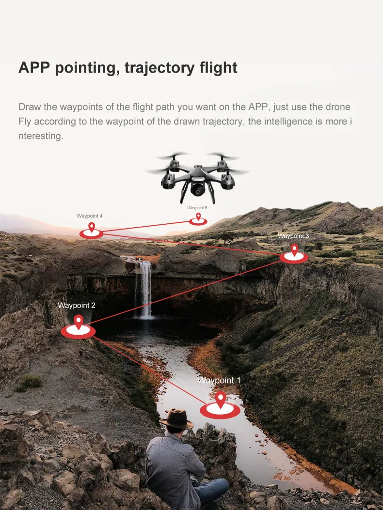 New JC801 Drone 4k Professional WiFi Fpv HD wide-angle camera RC Aerial ...