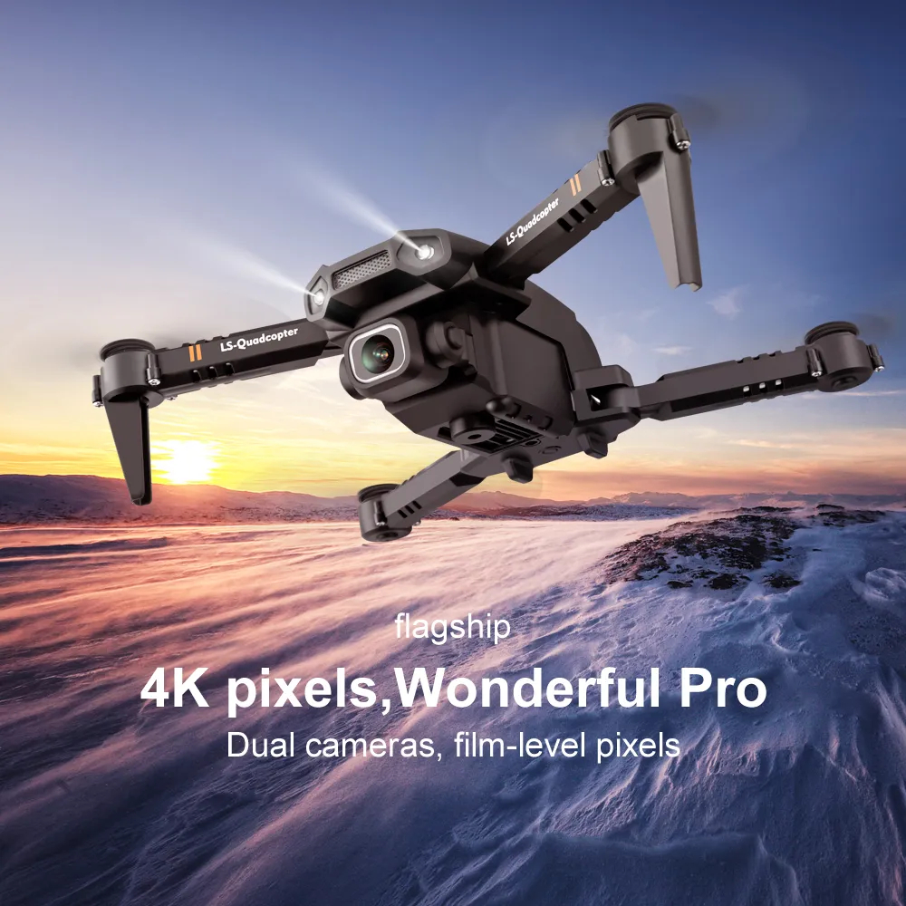 2021 New Mini Drone XT6 4K 1080P HD Camera WiFi Fpv Air Pressure Altitude Hold Foldable Quadcopter RC Drone Kid Toy GIft