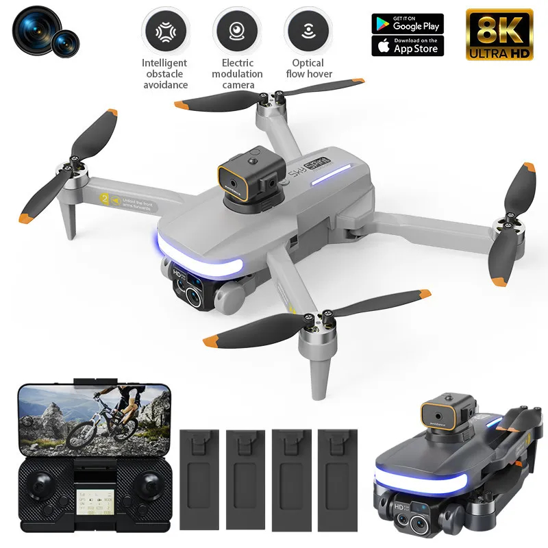 Mini Pro Drone P14 4K ESC HD Camera 360° Obstacle Avoidance optical flow aerial photography Foldable quadcopter Children's toys