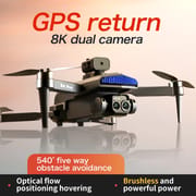 The new D6 professional mini drone 4kWifi FPV HD ESC camera optical flow with obstacle avoidance foldable quadcopter toy gift