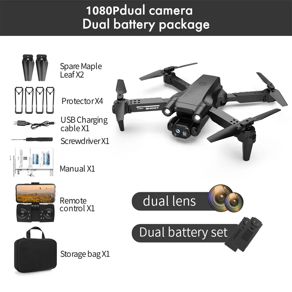 4K drone professional HD6K ESC camera WIFI FPV optical flow positioning obstacle avoidance four-axis foldable RC helicopter toys