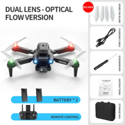 Professional mini LED light drone 4K WIFI HD ESC camera Fpv with optical flow obstacle avoidance folding quadcopter toy gift