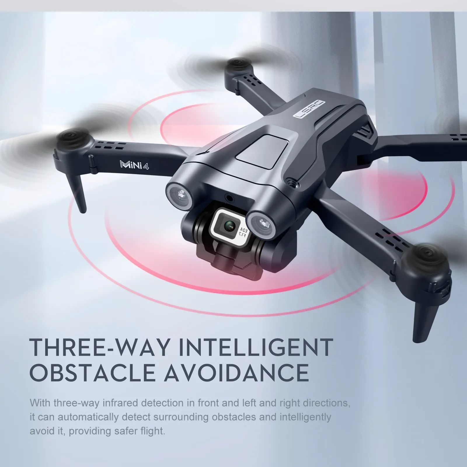 New MINI4 UAV 4K HD ESC Camera Optical Flow Positioning Obstacle Avoidance Foldable Quadcopter Remote Control Drone Toy Boy Gift