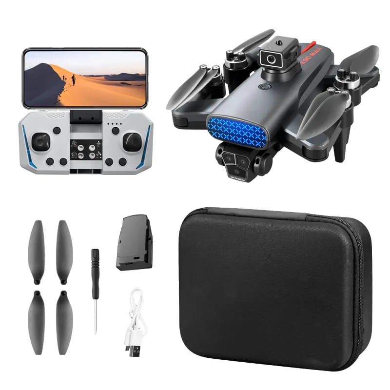 New K90MAX UAV professional 4K Wifi Obstacle avoidance HD three camera GPS Brushless motor Foldable RC quadcopter FPV toy gift