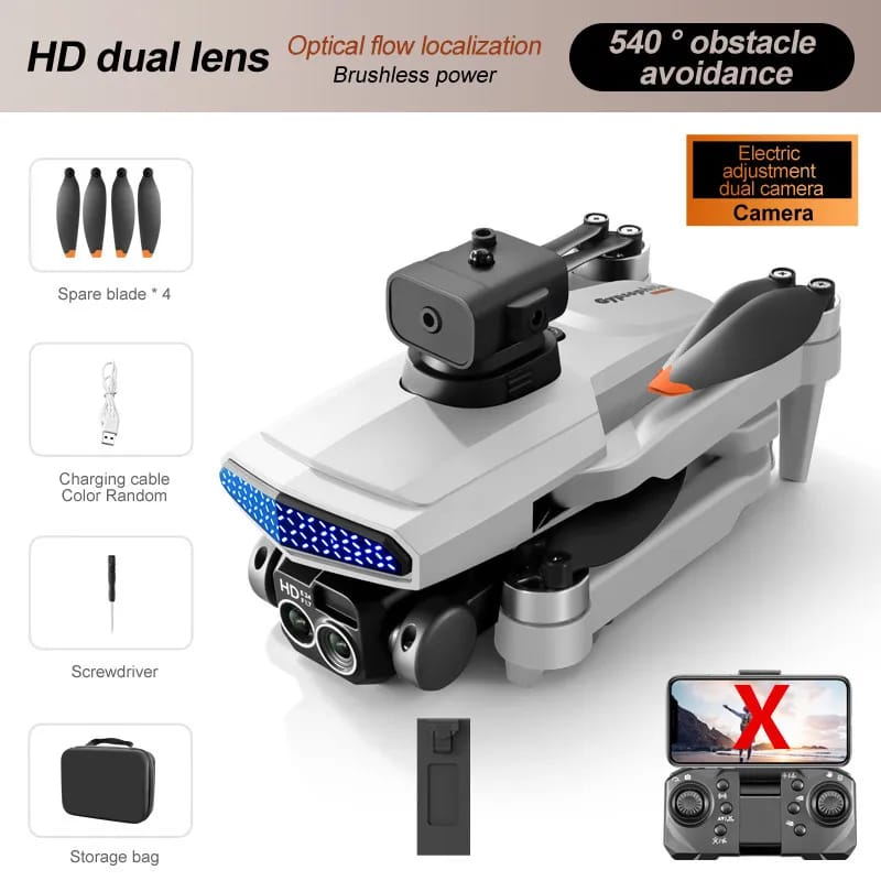 The new D6 professional mini drone 4kWifi FPV HD ESC camera optical flow with obstacle avoidance foldable quadcopter toy gift