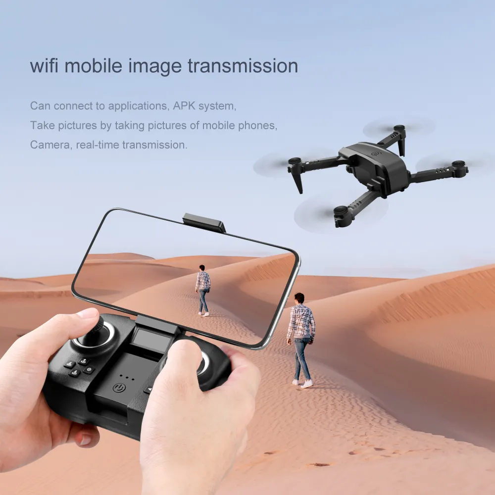 2021 New Mini Drone XT6 4K 1080P HD Camera WiFi Fpv Air Pressure Altitude Hold Foldable Quadcopter RC Drone Kid Toy GIft