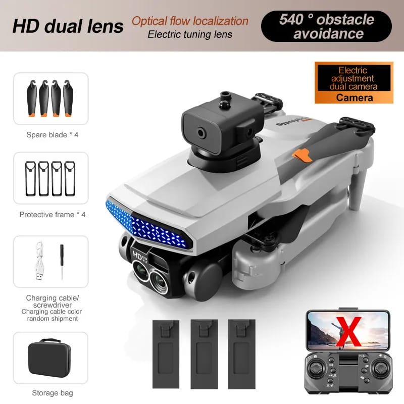 The new D6 professional mini drone 4kWifi FPV HD ESC camera optical flow with obstacle avoidance foldable quadcopter toy gift
