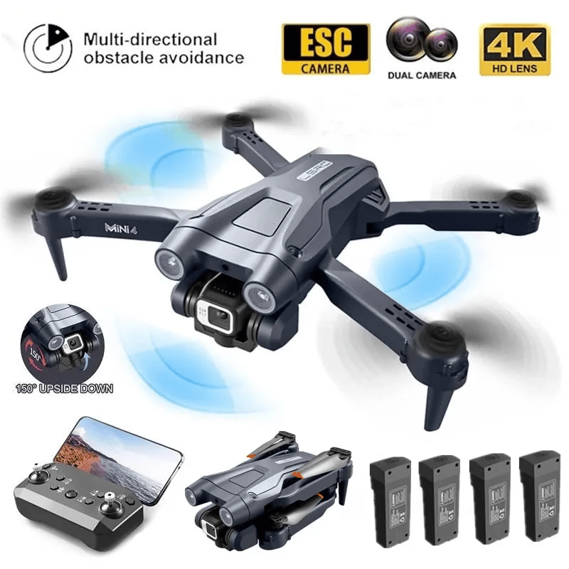 4K drone professional HD6K ESC camera WIFI FPV optical flow positioning obstacle avoidance four-axis foldable RC helicopter toys