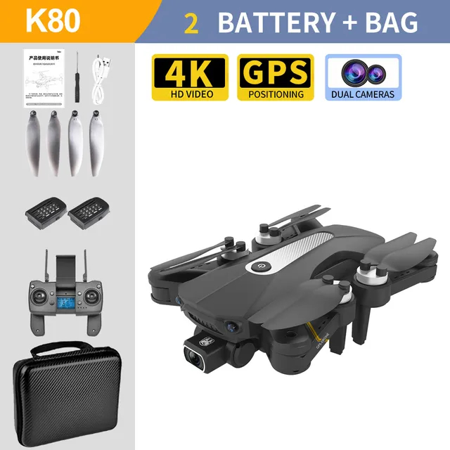 New K80 PRO Drone GPS 5G 4K HD Camera Professional Aerial Photography Brushless Motor Foldable Quadcopter Distance 1200M