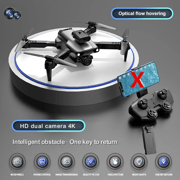 New professional UAV 809 4K HD camera WIFI FPV optical flow 360 ° obstacle avoidance foldable four-axis aircraft camera-free toy