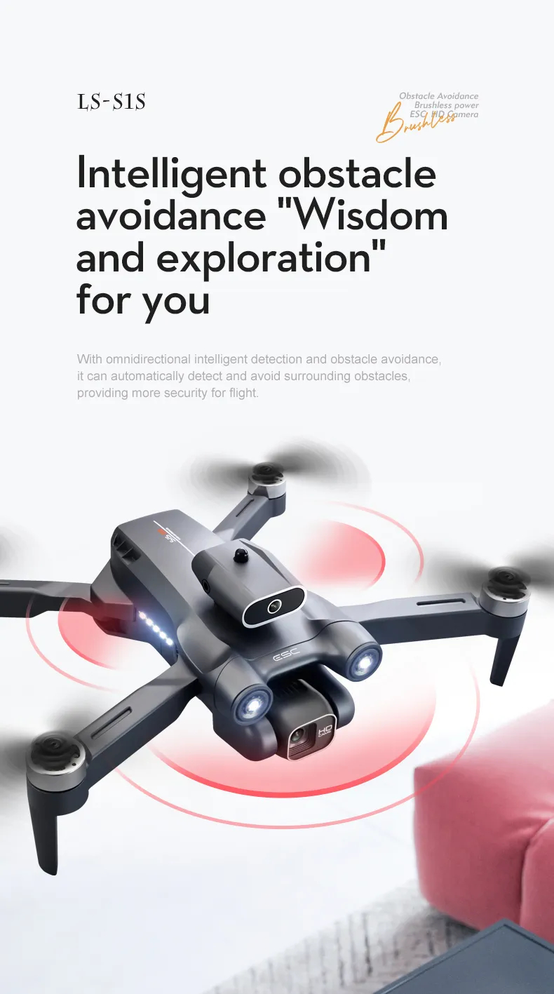 4K drone professional HD6K ESC camera WIFI FPV optical flow positioning obstacle avoidance four-axis foldable RC helicopter toys
