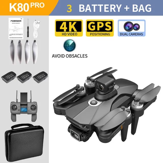 New K80 PRO Drone GPS 5G 4K HD Camera Professional Aerial Photography Brushless Motor Foldable Quadcopter Distance 1200M