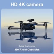 New professional UAV 809 4K HD camera WIFI FPV optical flow 360 ° obstacle avoidance foldable four-axis aircraft camera-free toy