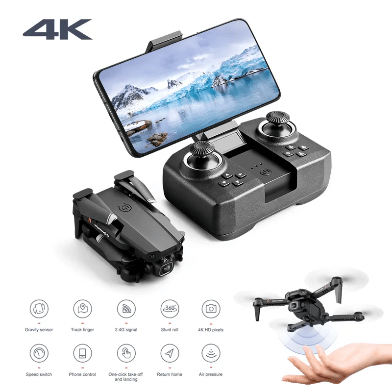 2021 New Mini Drone XT6 4K 1080P HD Camera WiFi Fpv Air Pressure Altitude Hold Foldable Quadcopter RC Drone Kid Toy GIft