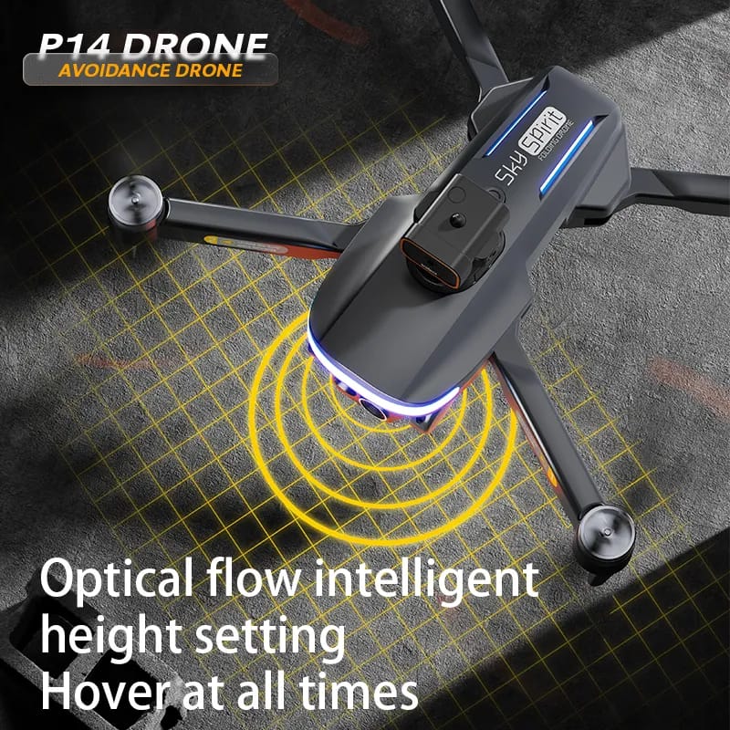 Mini Pro Drone P14 4K ESC HD Camera 360° Obstacle Avoidance optical flow aerial photography Foldable quadcopter Children's toys