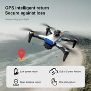 New K90MAX UAV professional 4K Wifi Obstacle avoidance HD three camera GPS Brushless motor Foldable RC quadcopter FPV toy gift