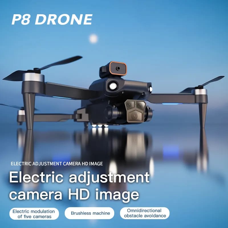 Professional RC MINI Drone 4K 8K ESC HD three camera WIFI FPV brushless motor Obstacle avoidance folding quadcopter toy Gift