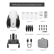 New S6S 4K Mini Drone GPS 5G Wifi HD Camera EIS Camera Optical Flow Brushless Motor Foldable Quadcopter RC Helicopter Toy