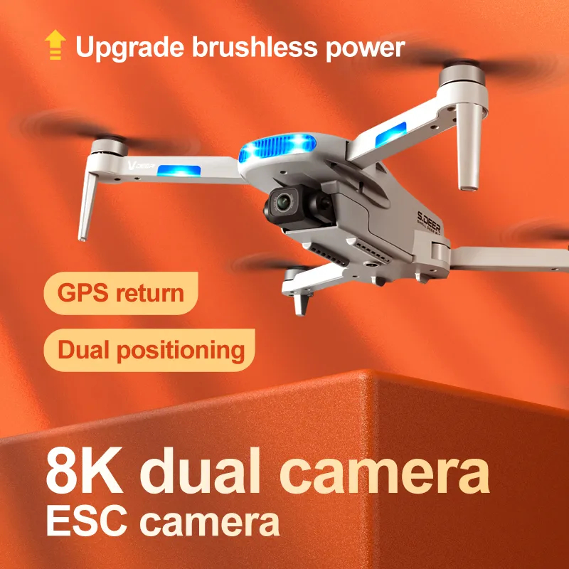 New LU3 Max Professional drone 8K HD ESC Camera 5G Wifi FPV optical Flow Foldable RC quadcopter aerial photography Gift toys