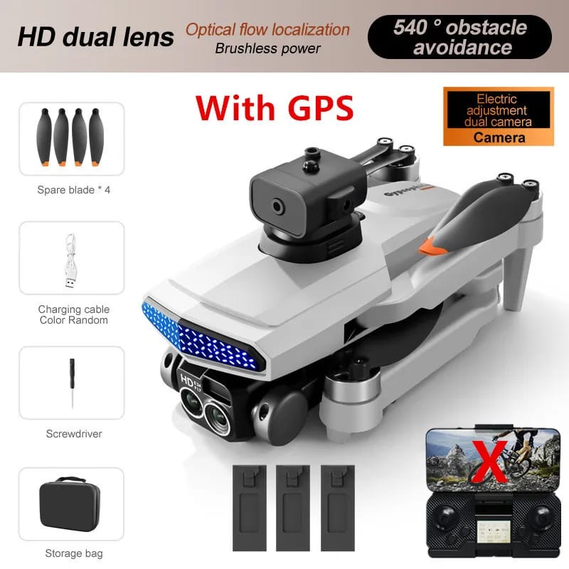 The new D6 professional mini drone 4kWifi FPV HD ESC camera optical flow with obstacle avoidance foldable quadcopter toy gift
