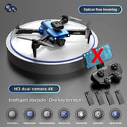 New professional UAV 809 4K HD camera WIFI FPV optical flow 360 ° obstacle avoidance foldable four-axis aircraft camera-free toy