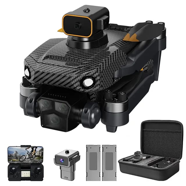 Professional RC MINI Drone 4K 8K ESC HD three camera WIFI FPV brushless motor Obstacle avoidance folding quadcopter toy Gift