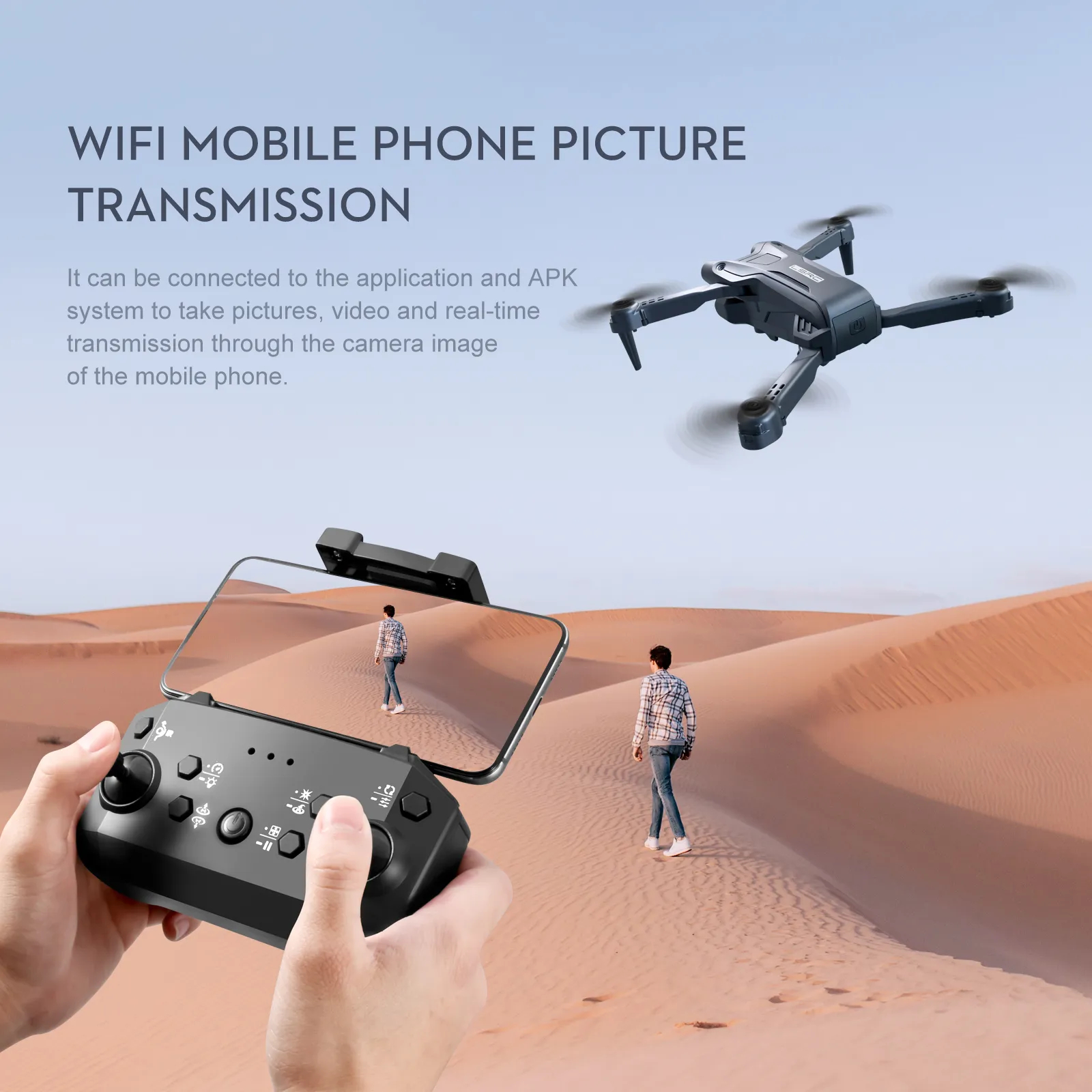New MINI4 UAV 4K HD ESC Camera Optical Flow Positioning Obstacle Avoidance Foldable Quadcopter Remote Control Drone Toy Boy Gift