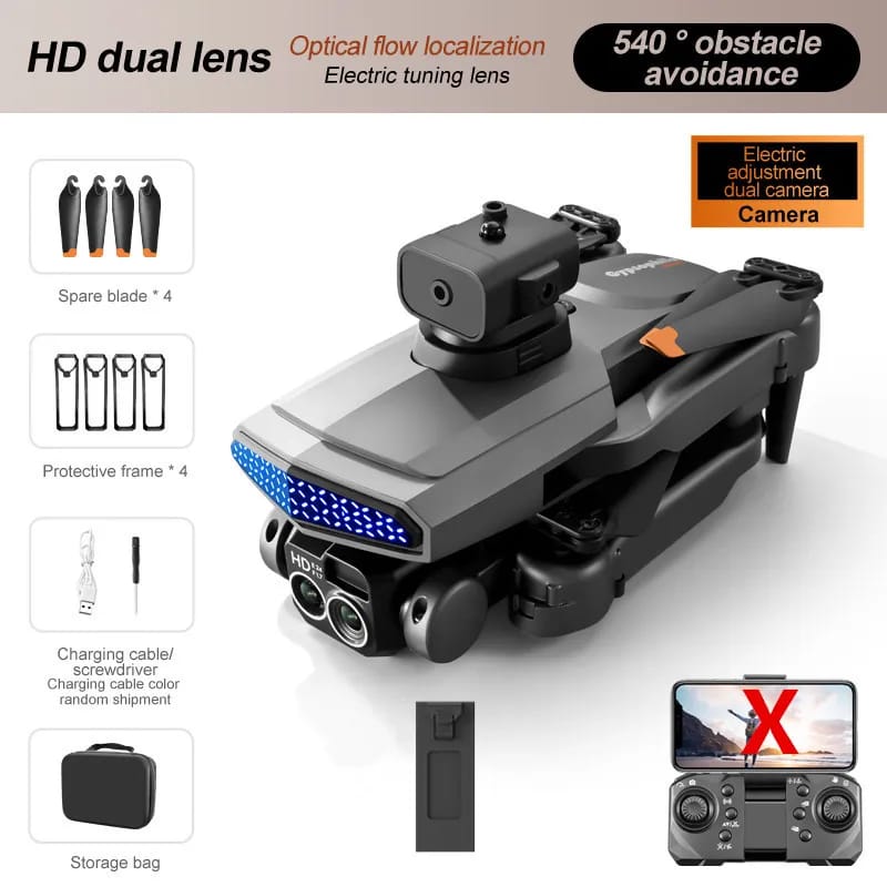 The new D6 professional mini drone 4kWifi FPV HD ESC camera optical flow with obstacle avoidance foldable quadcopter toy gift