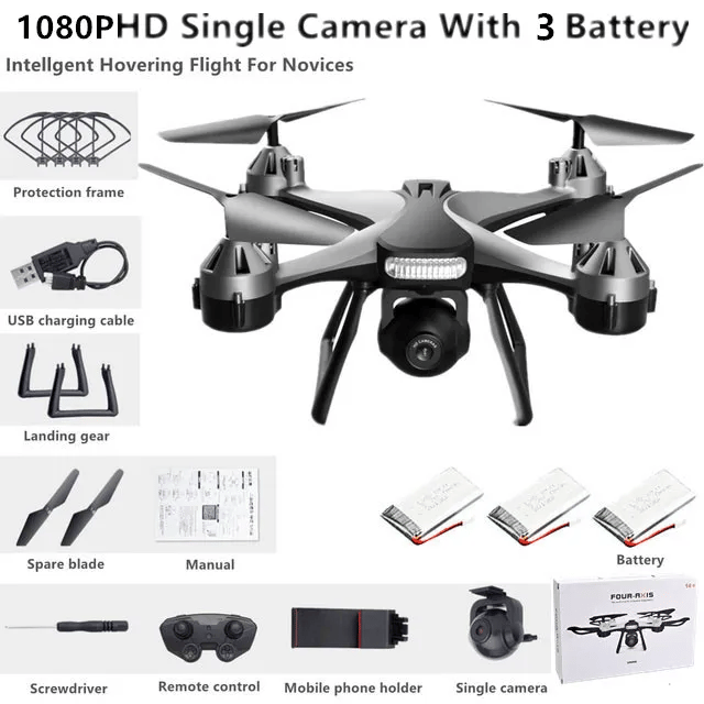 New JC801 Drone 4k Professional WiFi Fpv HD wide-angle camera RC Aerial Photography quadcopter helicopter Camera-free toy gift