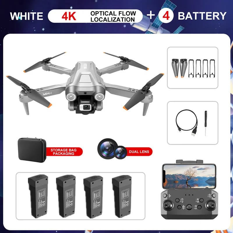 New MINI4 UAV 4K HD ESC Camera Optical Flow Positioning Obstacle Avoidance Foldable Quadcopter Remote Control Drone Toy Boy Gift