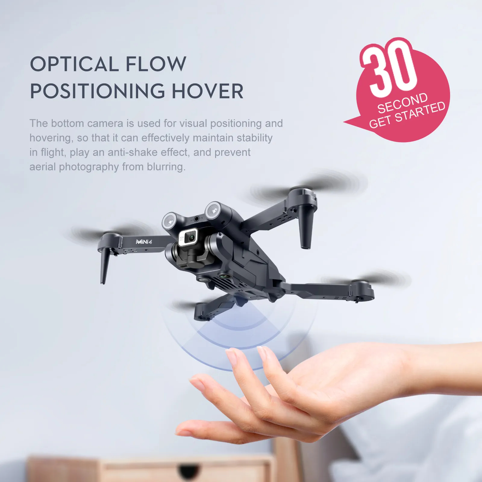 New MINI4 UAV 4K HD ESC Camera Optical Flow Positioning Obstacle Avoidance Foldable Quadcopter Remote Control Drone Toy Boy Gift