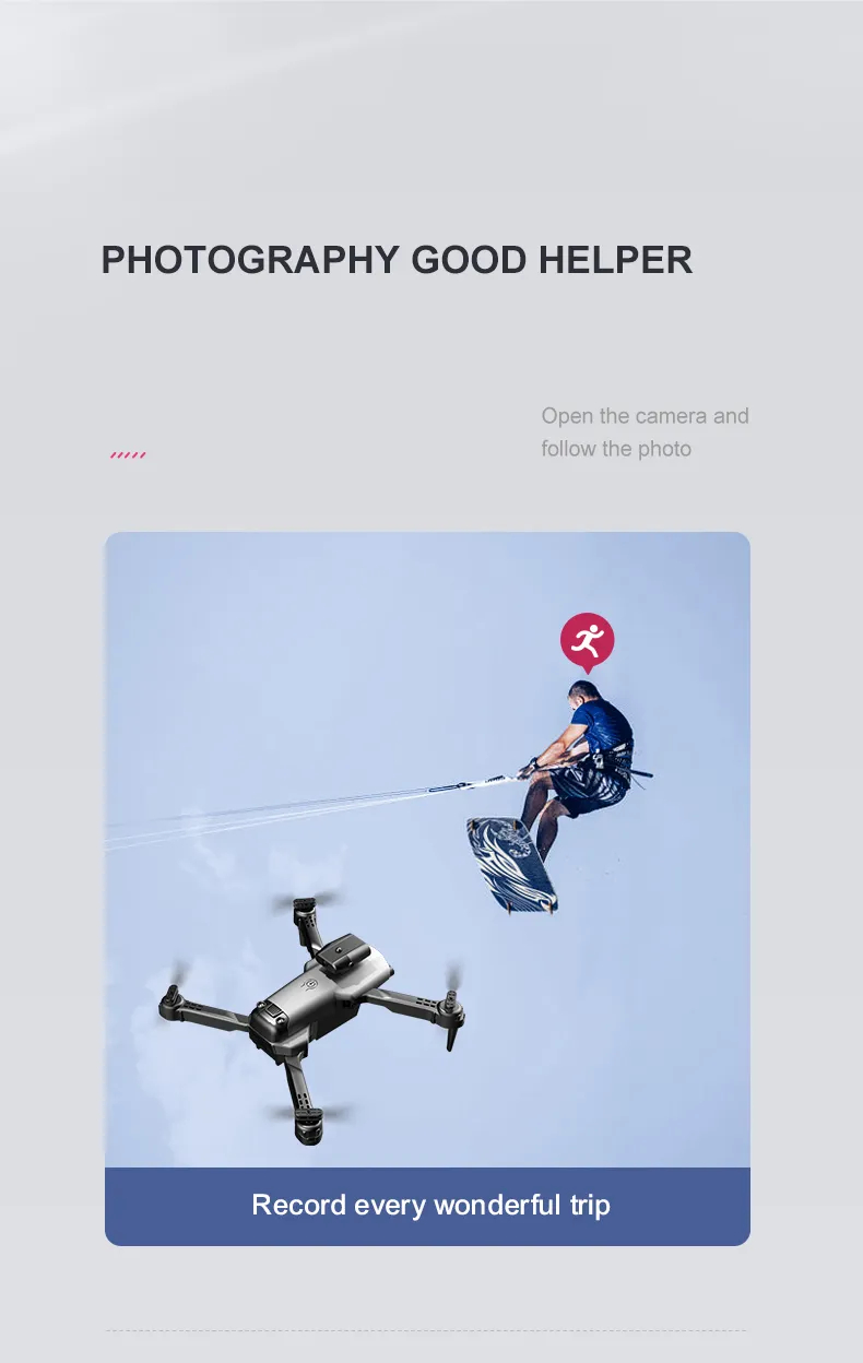 New professional UAV 809 4K HD camera WIFI FPV optical flow 360 ° obstacle avoidance foldable four-axis aircraft camera-free toy