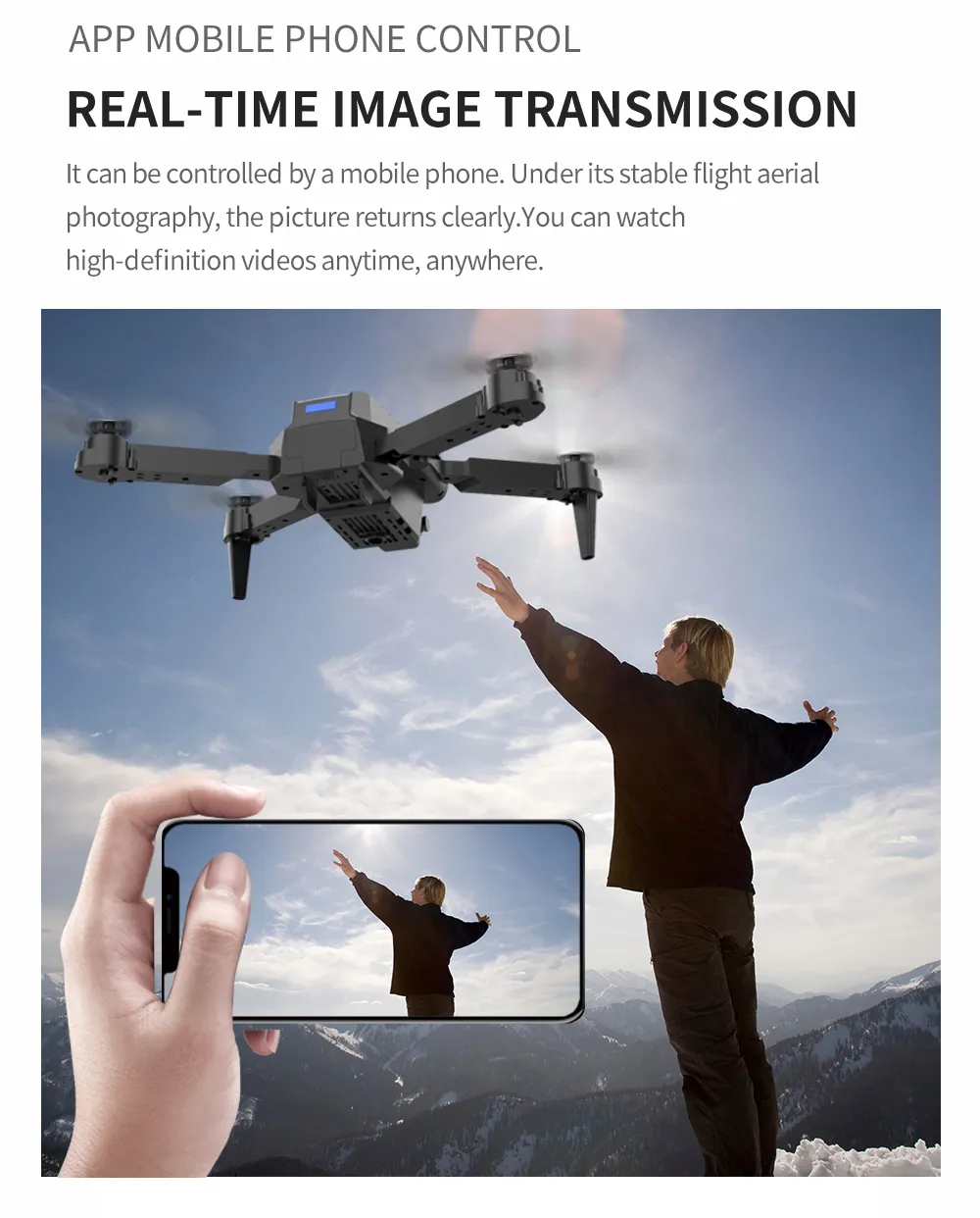 The new E88 professional drone WIFI FPV wide-angle HD 4K 1080P camera height hold foldable quadcopter childrens gifts toys