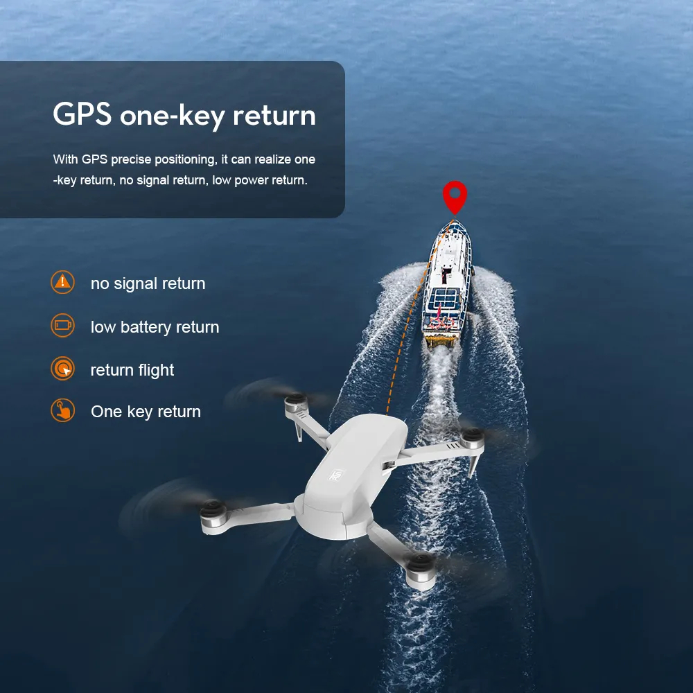 New S6S 4K Mini Drone GPS 5G Wifi HD Camera EIS Camera Optical Flow Brushless Motor Foldable Quadcopter RC Helicopter Toy