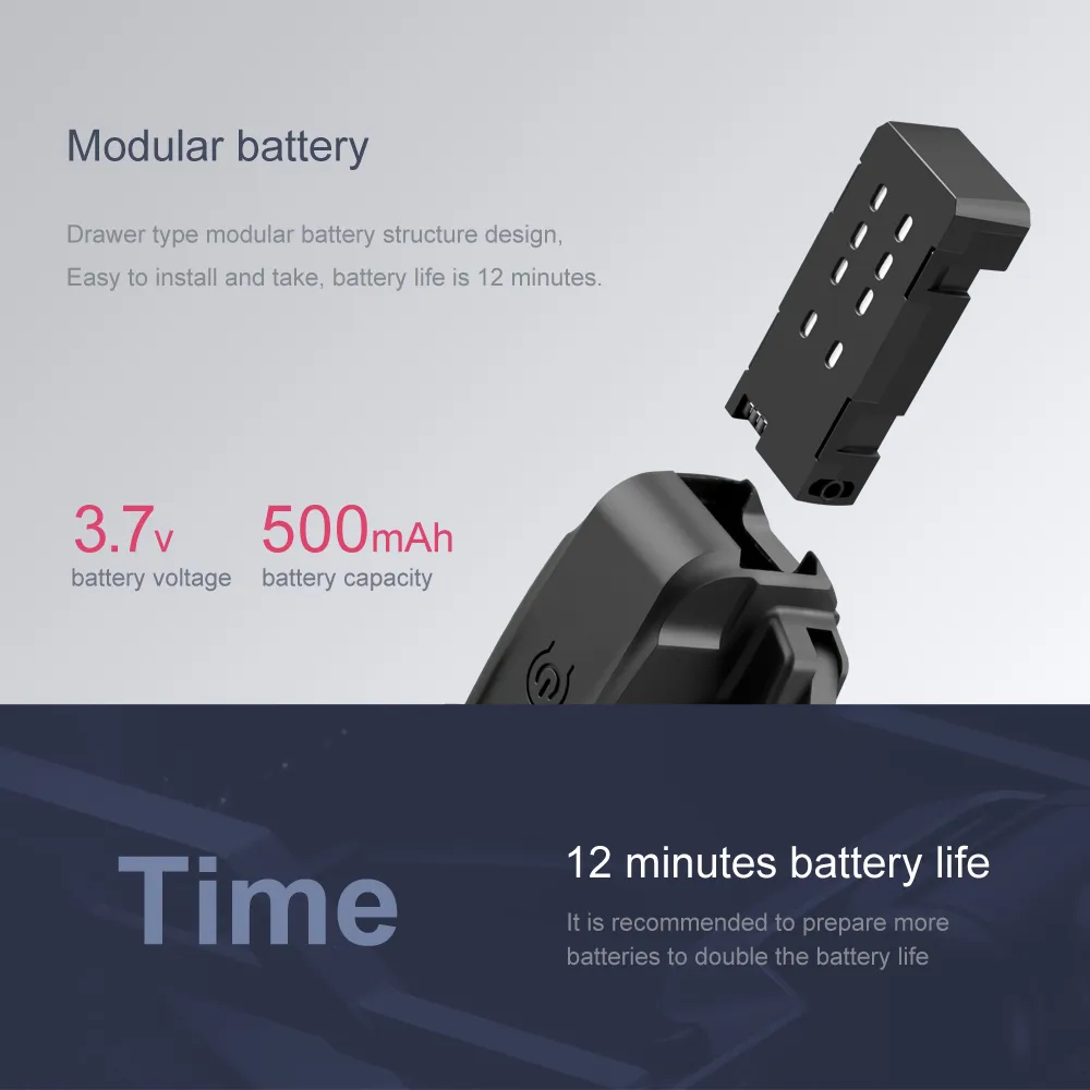 2021 New Mini Drone XT6 4K 1080P HD Camera WiFi Fpv Air Pressure Altitude Hold Foldable Quadcopter RC Drone Kid Toy GIft
