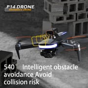 Mini Pro Drone P14 4K ESC HD Camera 360° Obstacle Avoidance optical flow aerial photography Foldable quadcopter Children's toys