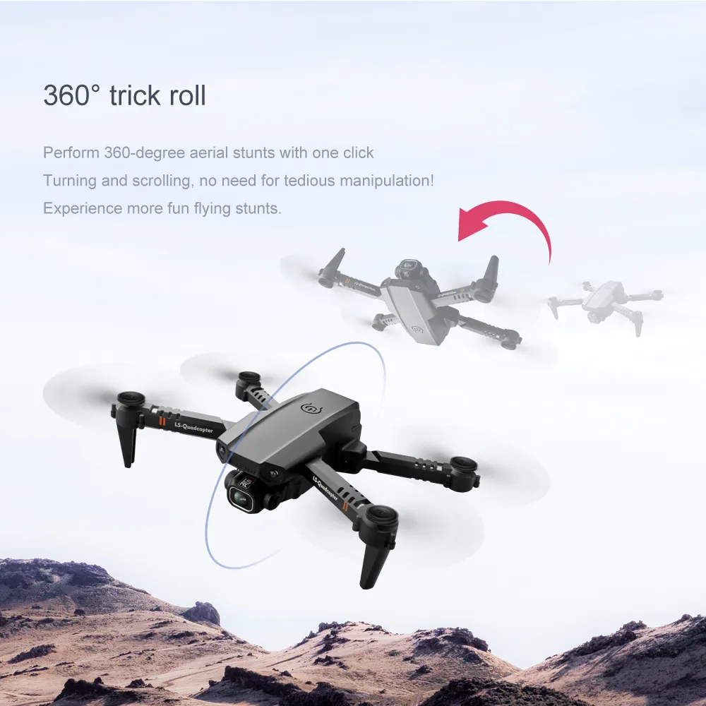 2021 New Mini Drone XT6 4K 1080P HD Camera WiFi Fpv Air Pressure Altitude Hold Foldable Quadcopter RC Drone Kid Toy GIft