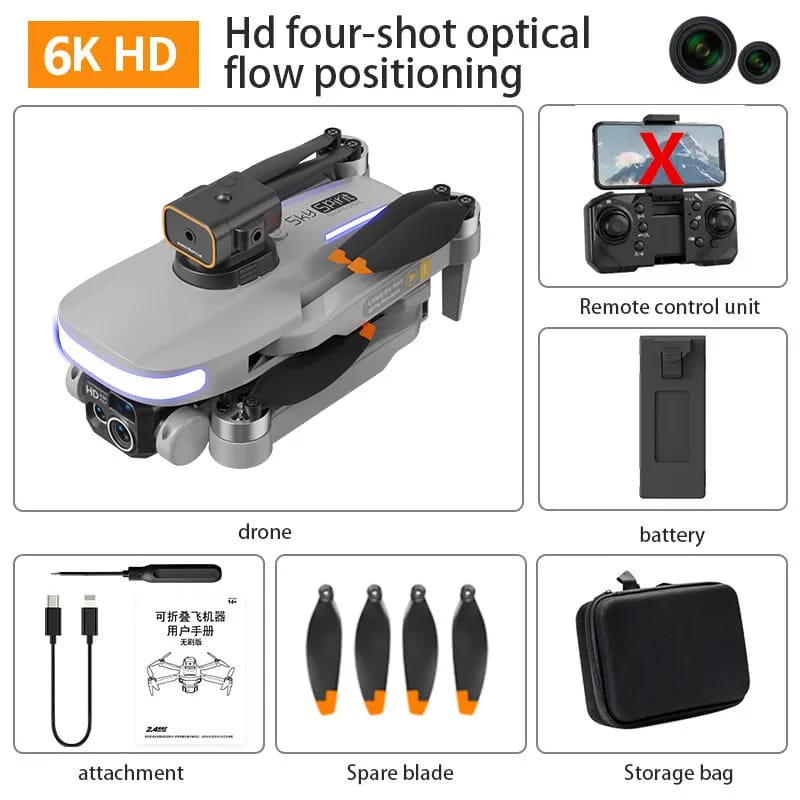 Mini Pro Drone P14 4K ESC HD Camera 360° Obstacle Avoidance optical flow aerial photography Foldable quadcopter Children's toys
