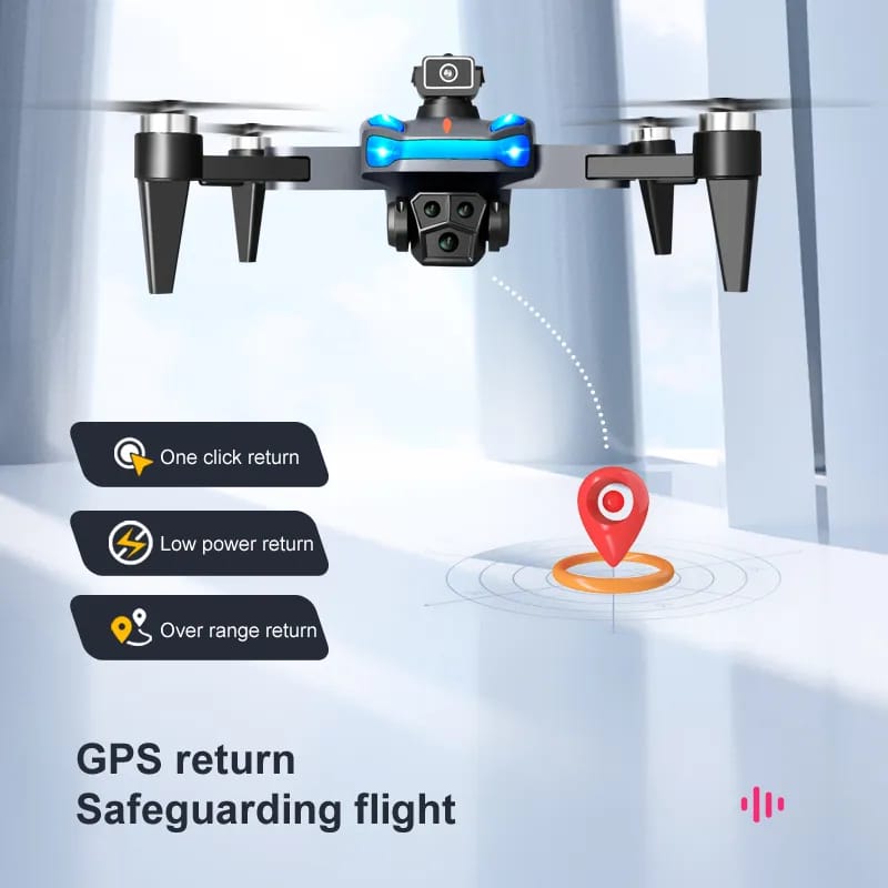 New professional drone K911 GPS 4K 8K ESC HD three camera FPV 1200 km aerial photography brushless motor foldable quadcopter toy