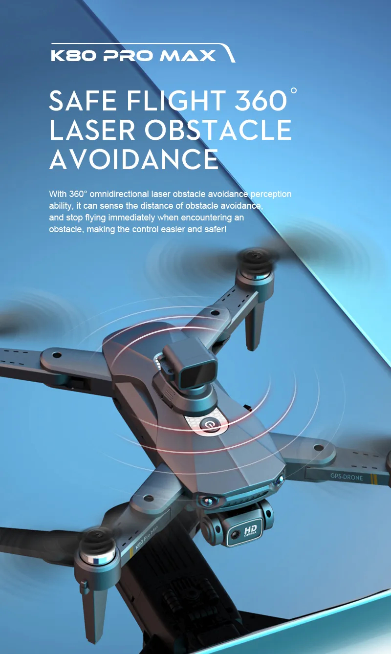 New K80 PRO Drone GPS 5G 4K HD Camera Professional Aerial Photography Brushless Motor Foldable Quadcopter Distance 1200M
