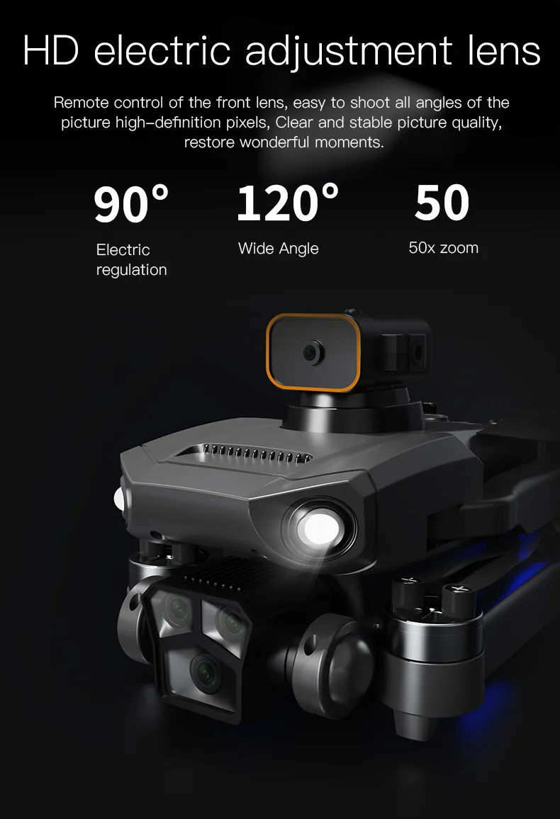 Professional RC MINI Drone 4K 8K ESC HD three camera WIFI FPV brushless motor Obstacle avoidance folding quadcopter toy Gift