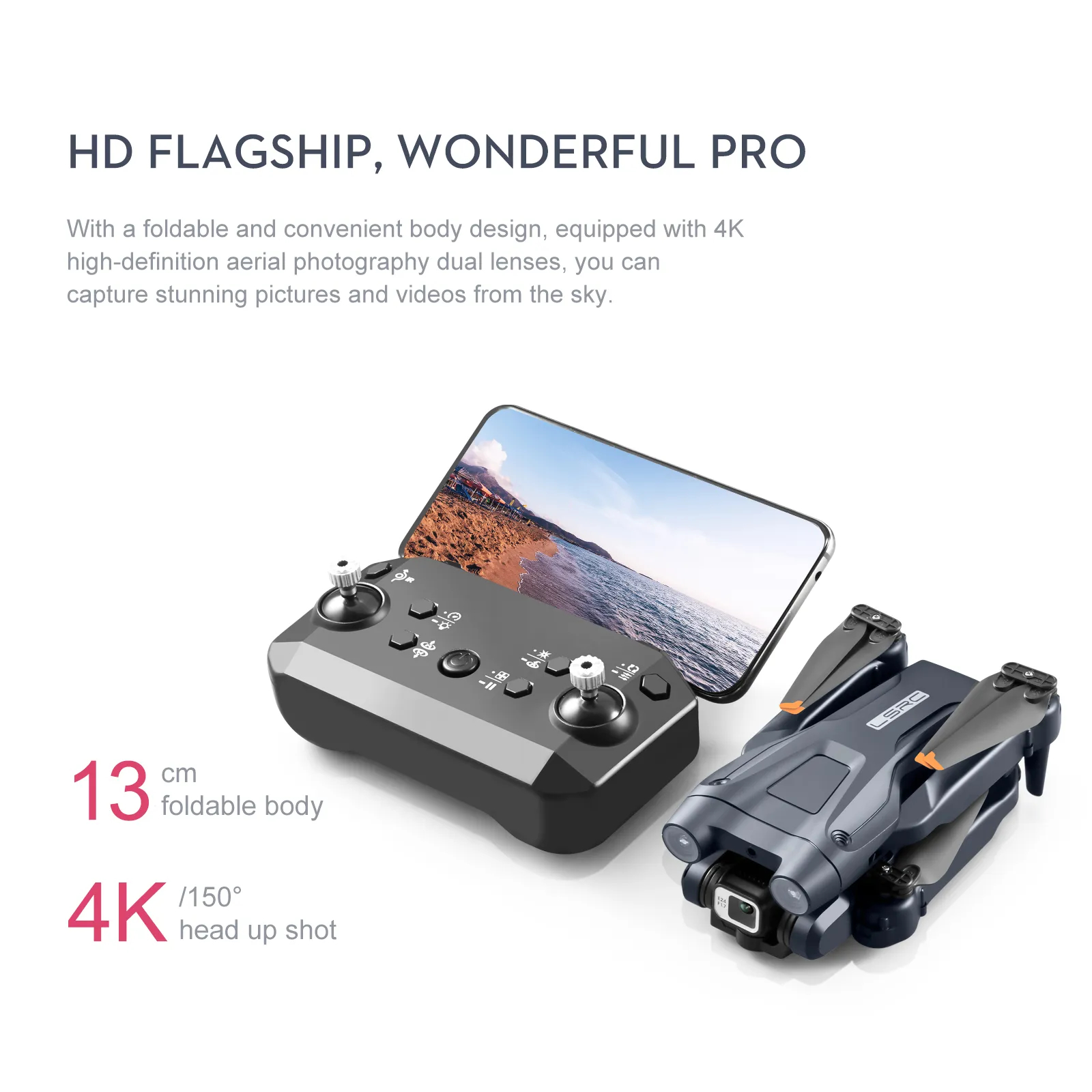 New MINI4 UAV 4K HD ESC Camera Optical Flow Positioning Obstacle Avoidance Foldable Quadcopter Remote Control Drone Toy Boy Gift